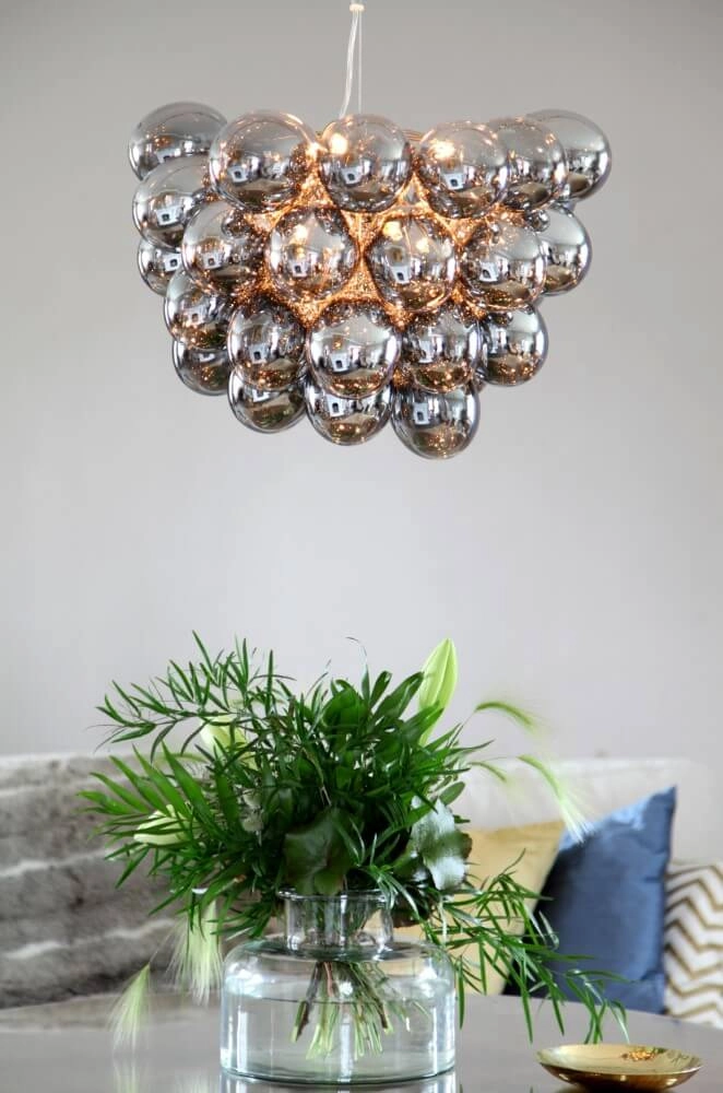 Hanging lamp Gross smoke glass 50cm By Rydéns 7391741004413