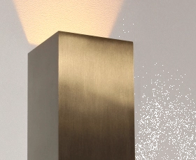 LED wall spot Vegas250 Up - Down 2x4w - 2700K - 25cm gray Artdelight 8719831734559