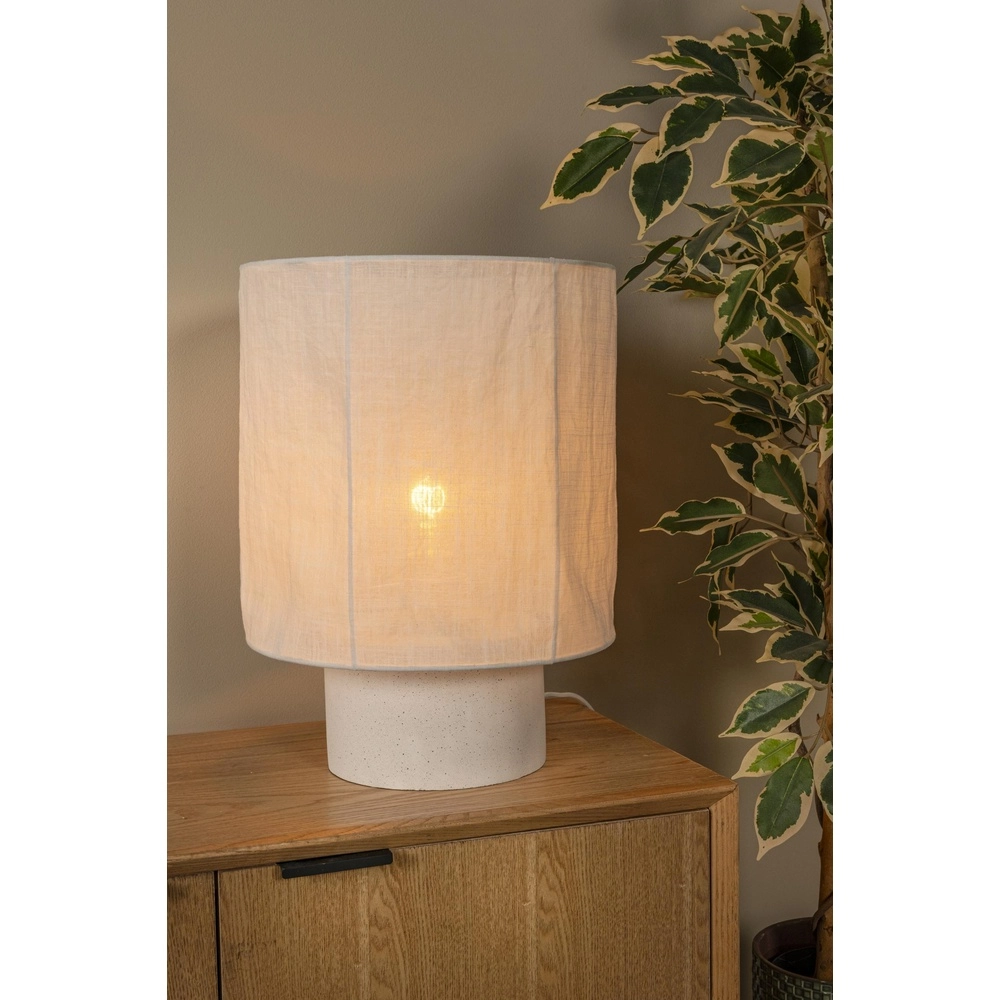 Table lamp Tissaja Ø 30cm white Lucide 5411212061607
