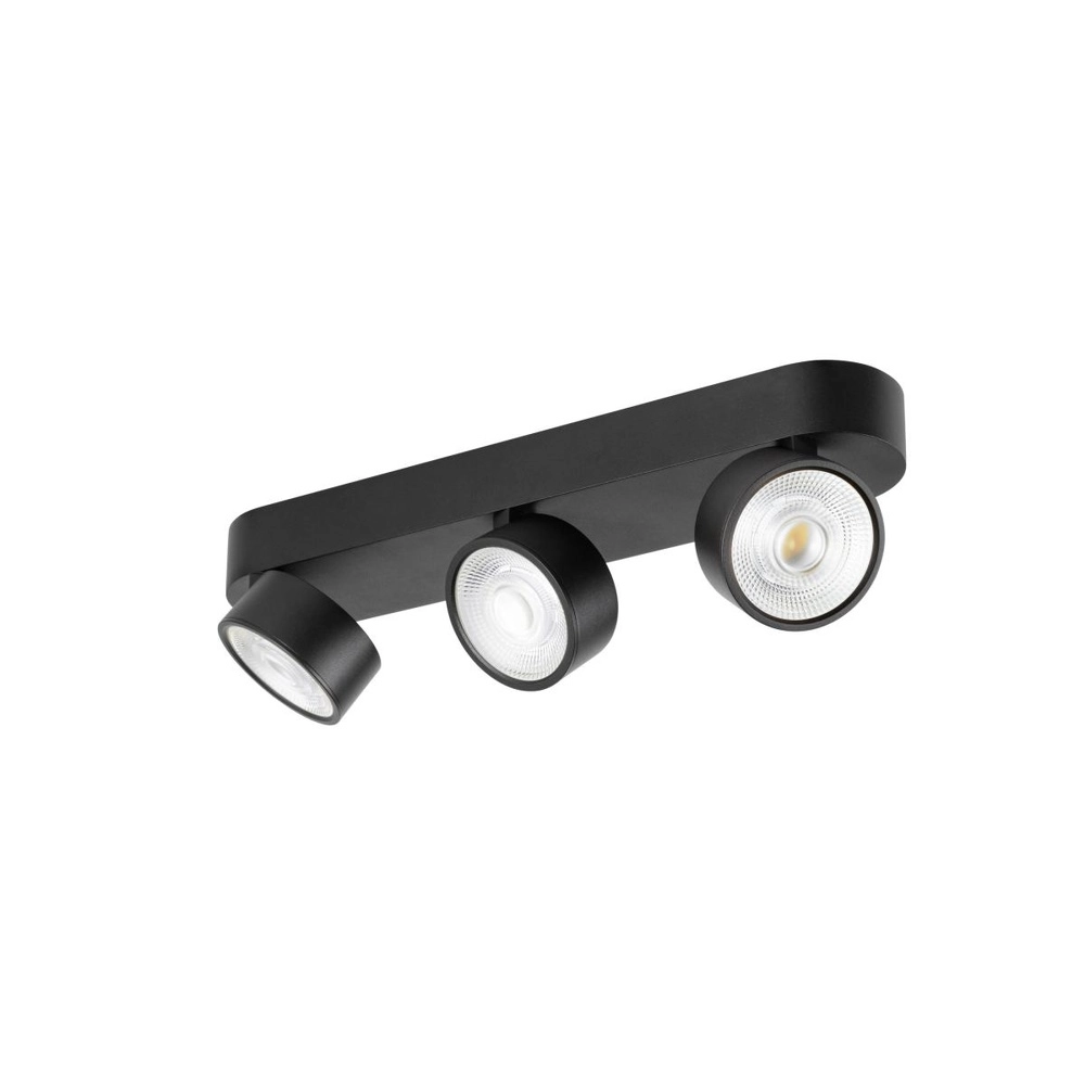 Surface-mounted spot Kalu 2.0 triple black 2700K SLV 4024163317542