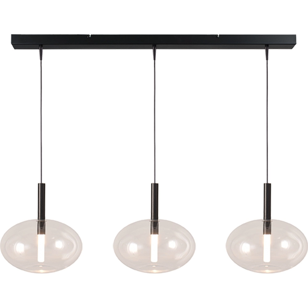 3L pendant lamp Ø 24cm Lido Onion with clear glass
