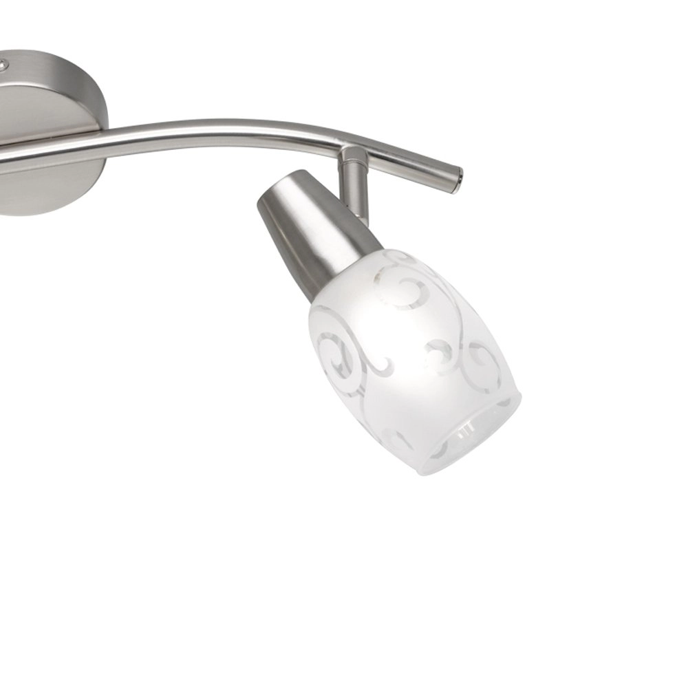 Ceiling light Colmar 2-light nickel matt Trio 4017807305371