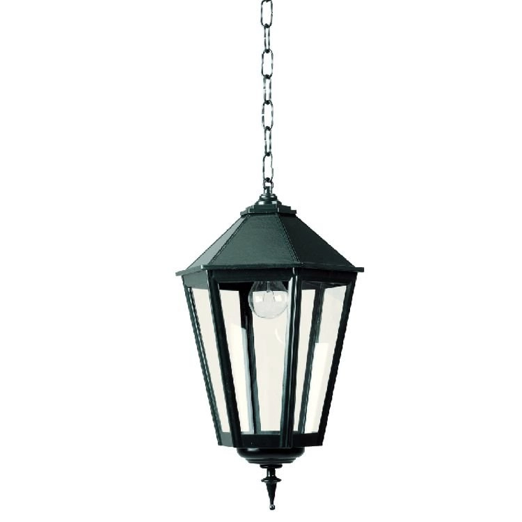 Porch hanging lamp Chain K7C nostalgia - black