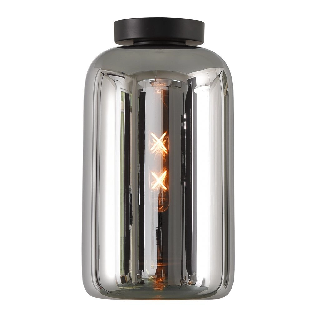 Smoke glass ceiling lamp Botany