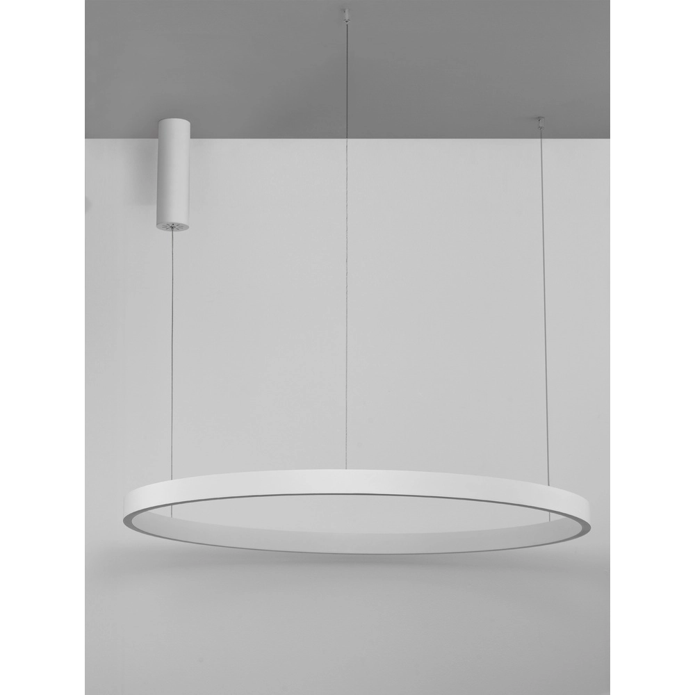 Design pendant lamp Elowen white Ø 98cm Lyora 5212017439123