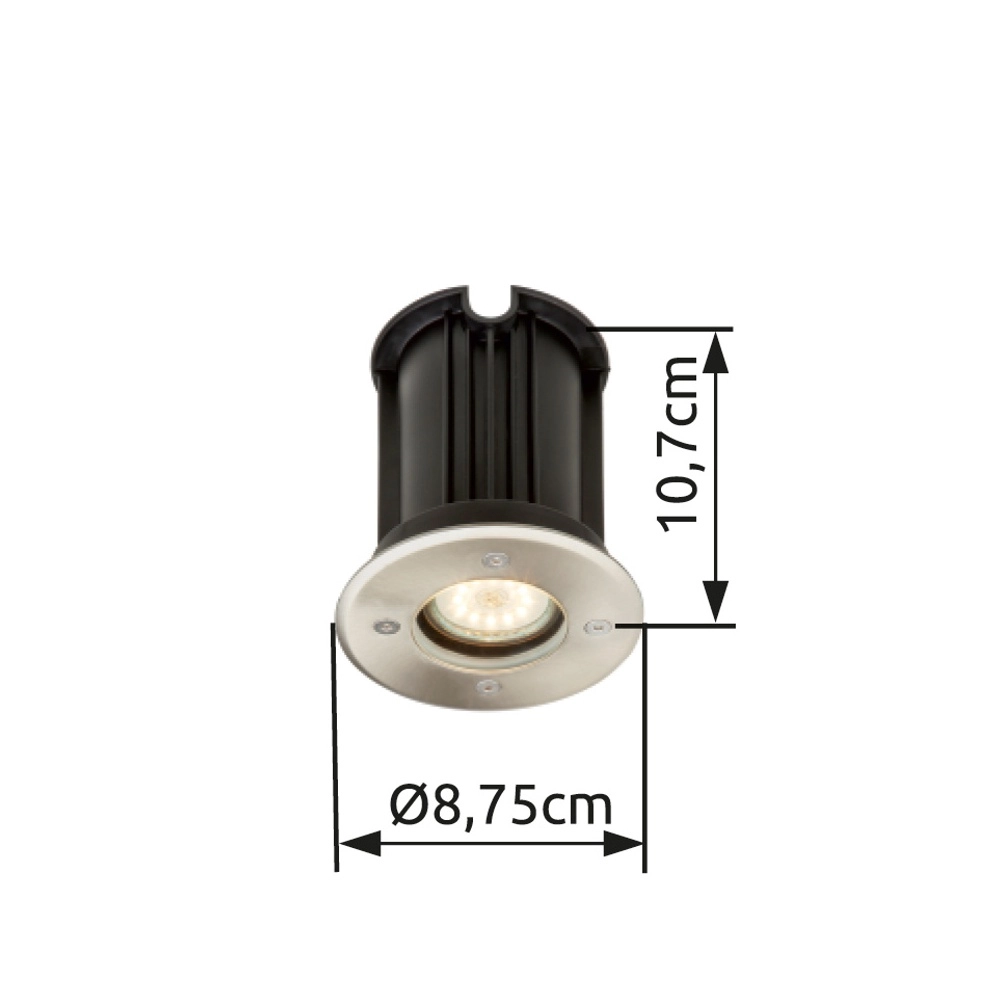 Ground spot Style II round stainless steel Globo 9007371339532