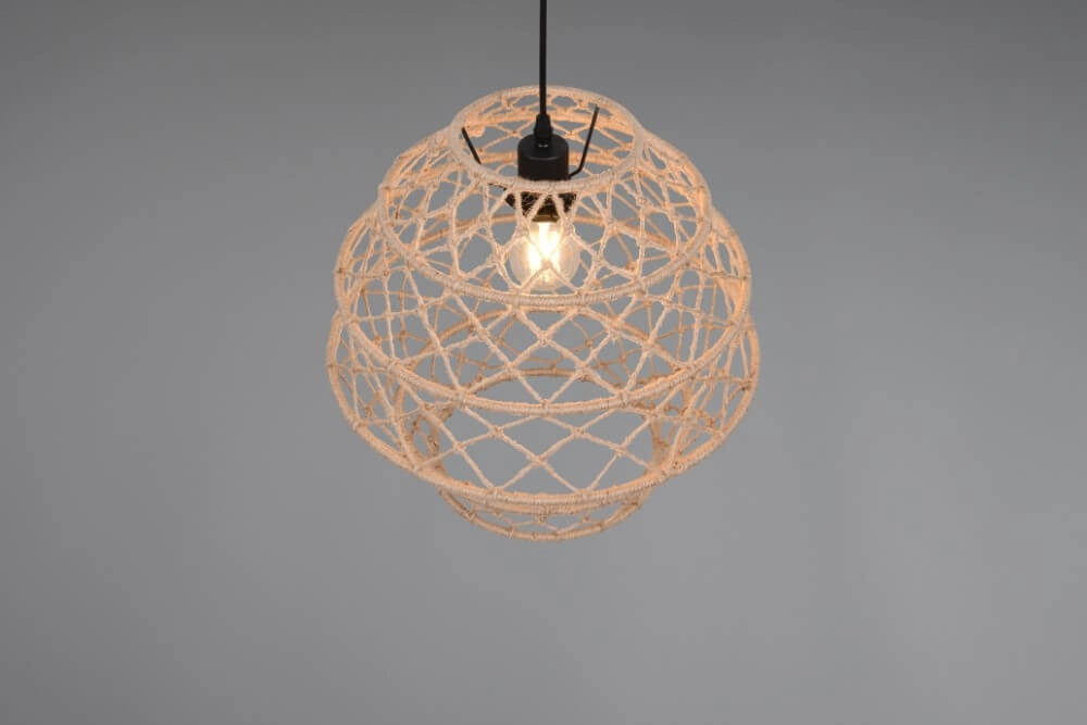 Rattan pendant lamp Hive Ø 38.5cm Trio 4017807637205