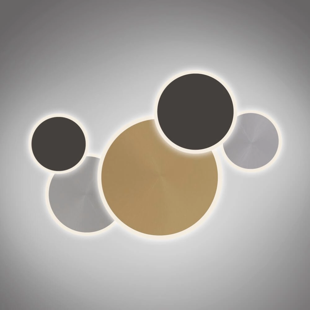 Design wall lamp Q-Piato 85cm Paul Neuhaus 4012248374528