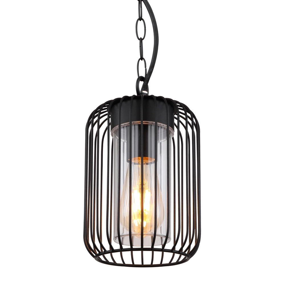Pendant lamp Nina black for outdoors Globo 9007371435340