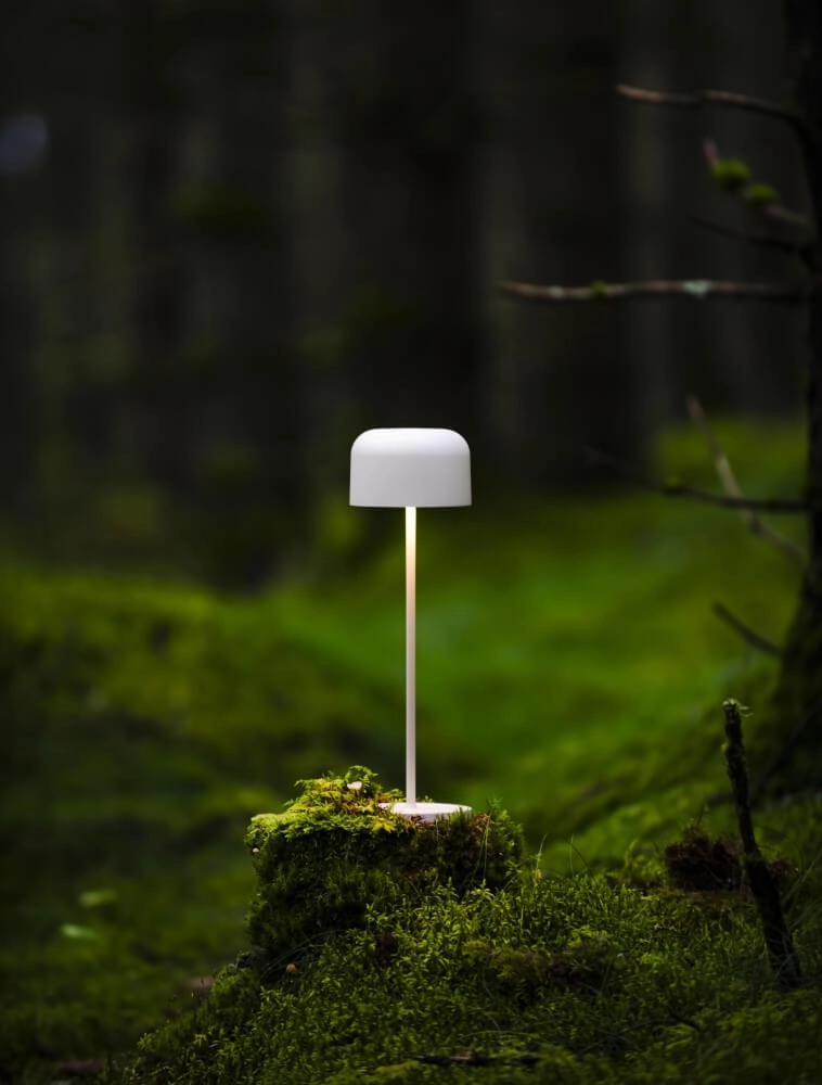 White table lamp Lille Rechargeable KonstSmide 7318307834253