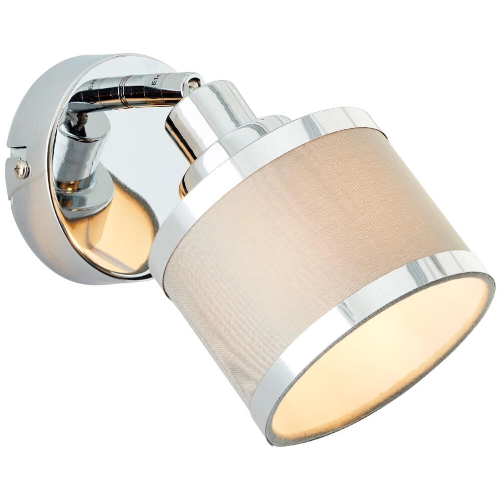 Chrome with gray wall light Alexia design