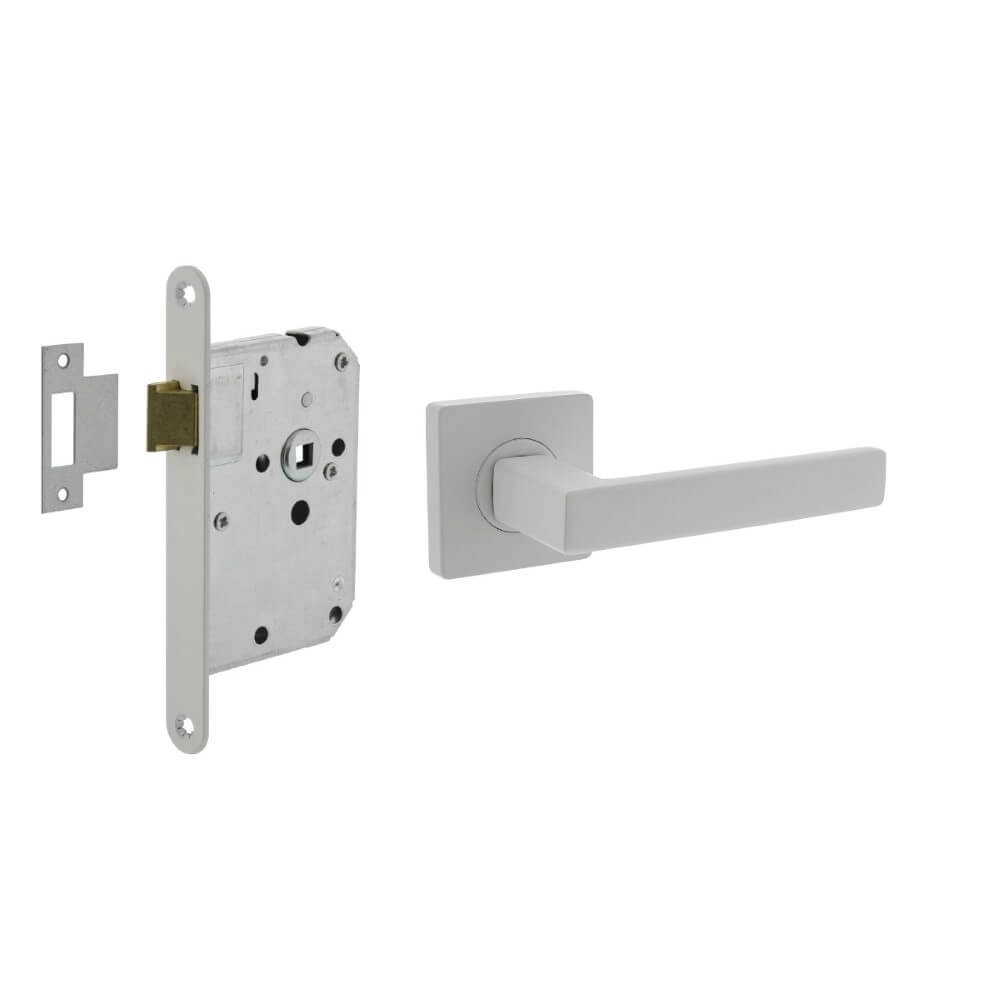 Complete door handle set Hera white