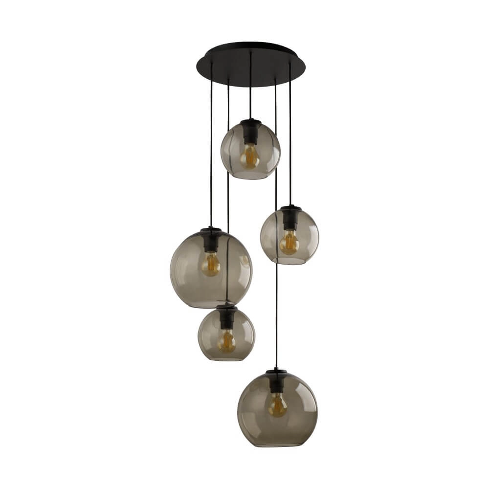 Glass vide pendant lamp Vetro 5-light Lyora 5903139764292