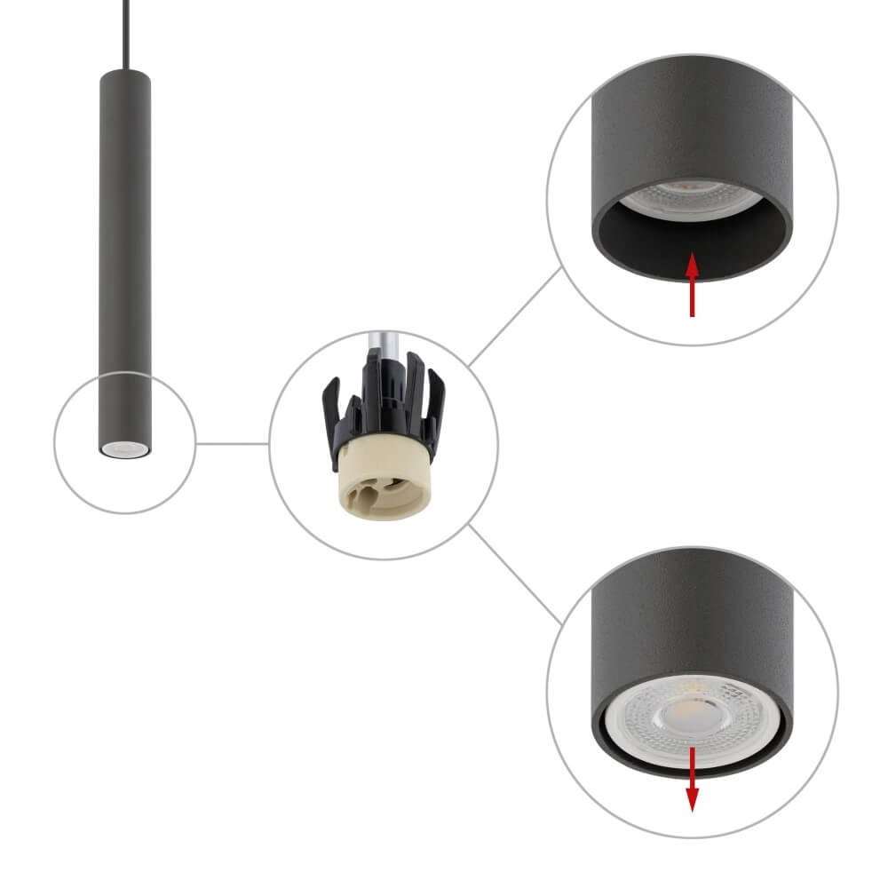 Narrow pendulum Fourty M anthracite Lyora 5903139109031