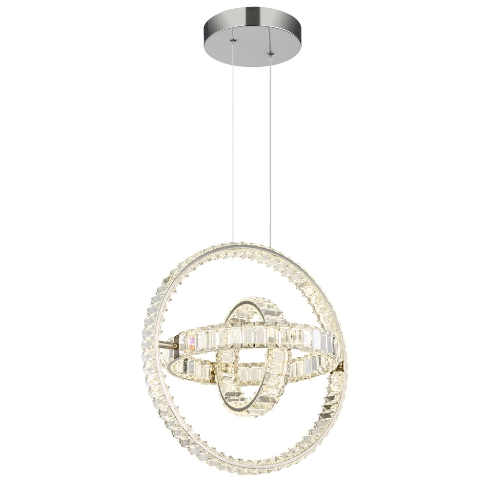 Unique pendant lamp Neil chrome