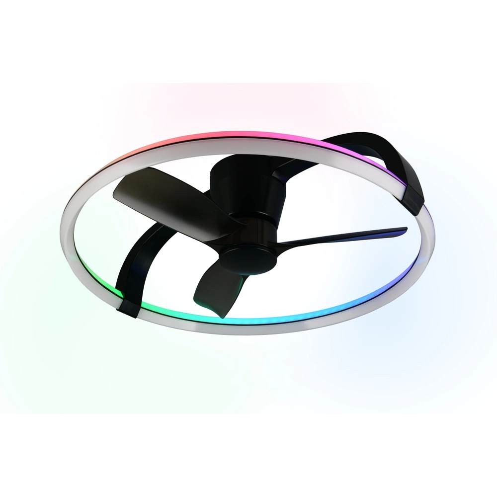 Smarthome fan Stockholm black Ø 73,5 Tuya Trio 4017807693133