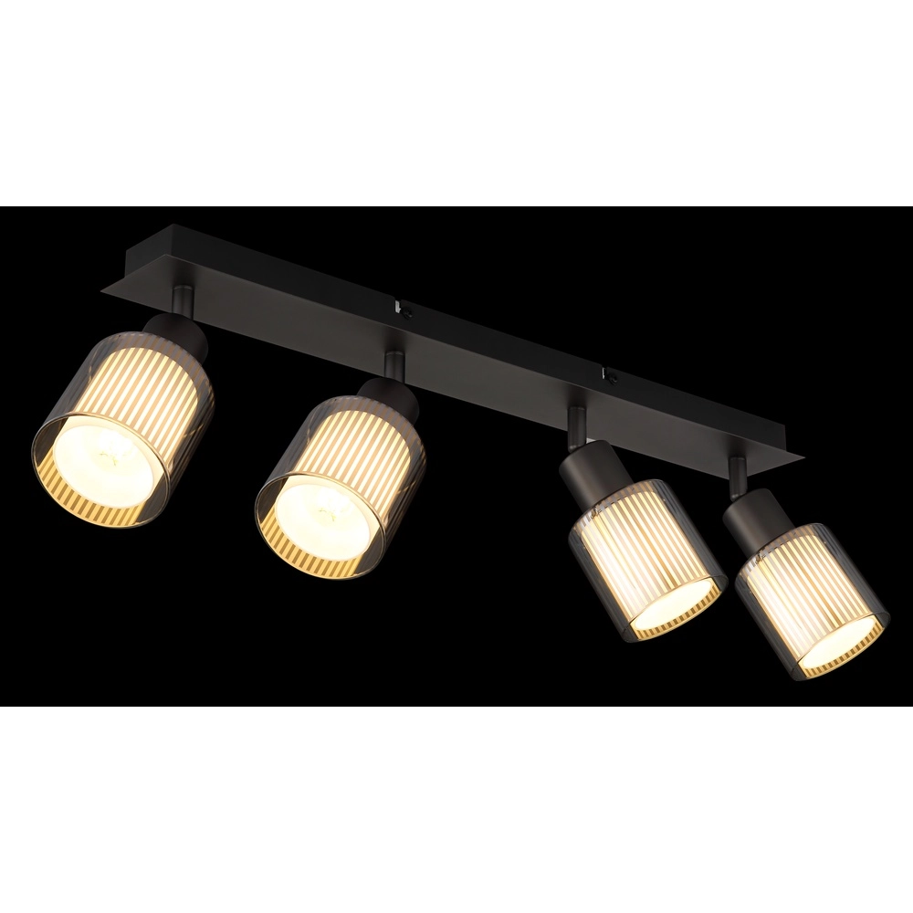 Design ceiling lamp Villegas 4-light gunmetal Globo 9007371578948