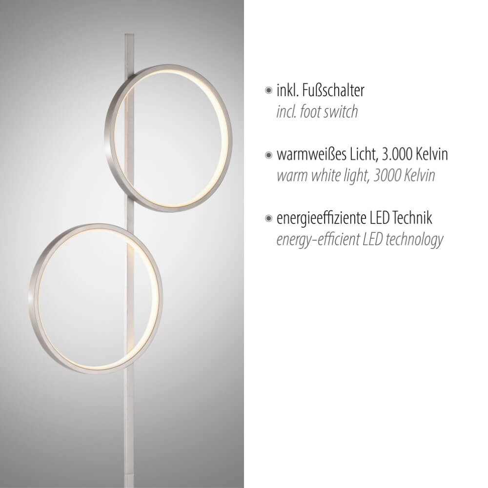 Floor lamp Mini Ritus silver Just Light 4043689002091