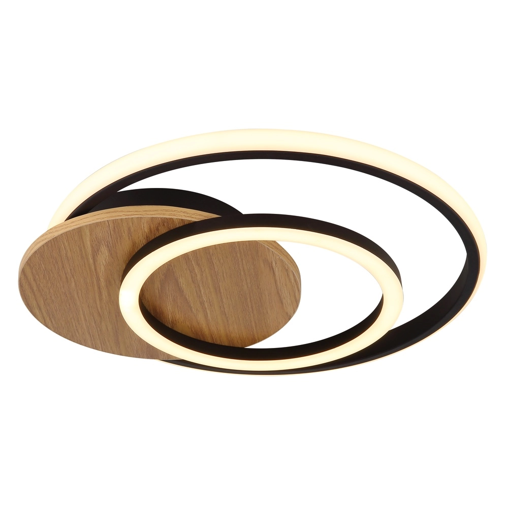 Design ceiling lamp Julio black with wood