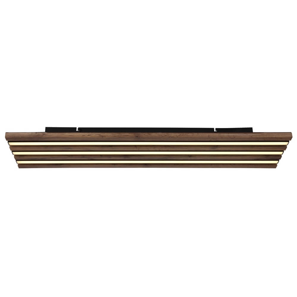 Ceiling lamp Hayden black with wood 80cm Globo 9007371519644