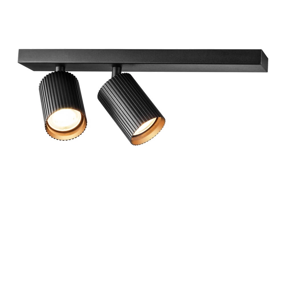 Ceiling spotlight Onis 2-light - black