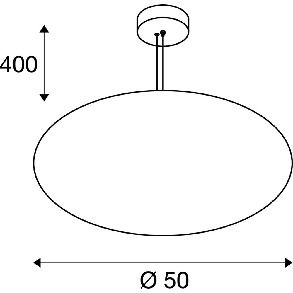 Pendant lamp Olypso gold Ø 50cm SLV 4024163316088