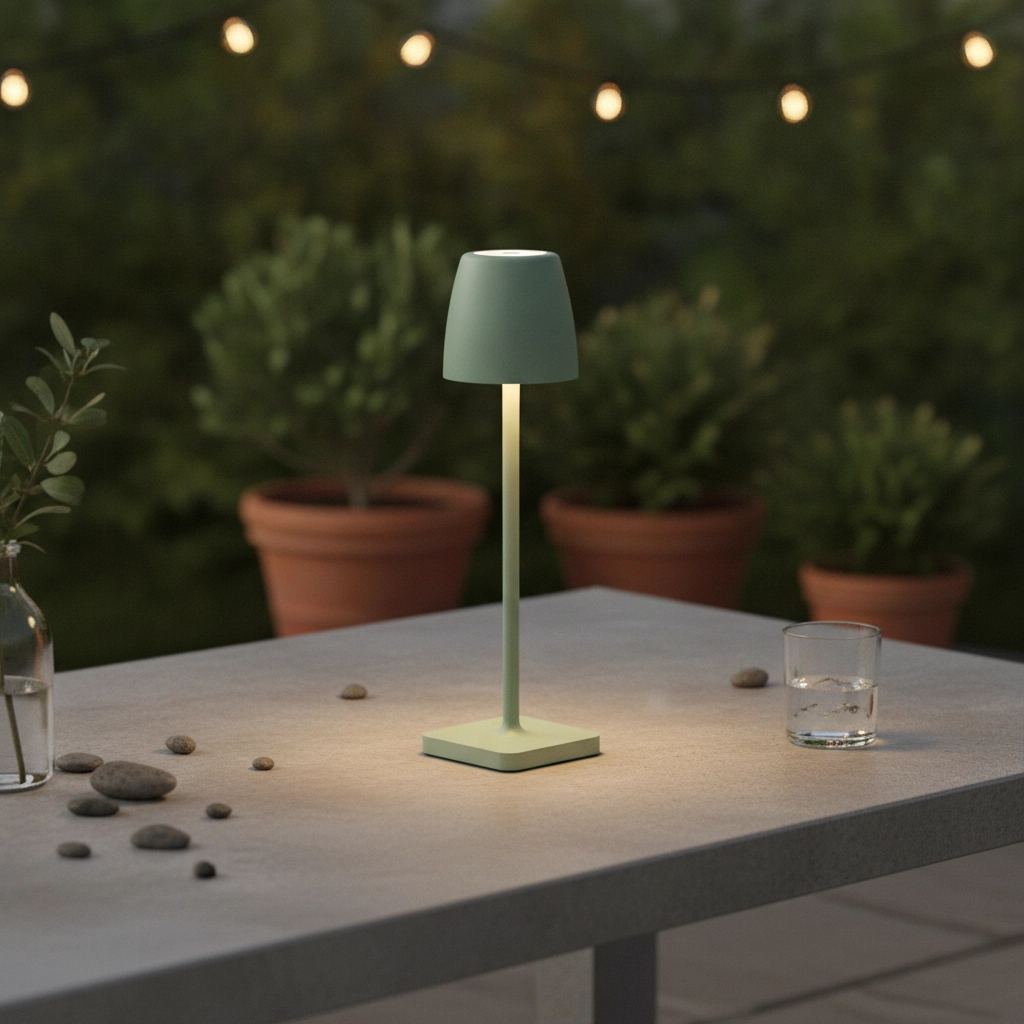 Table lamp Colt Green rechargeable