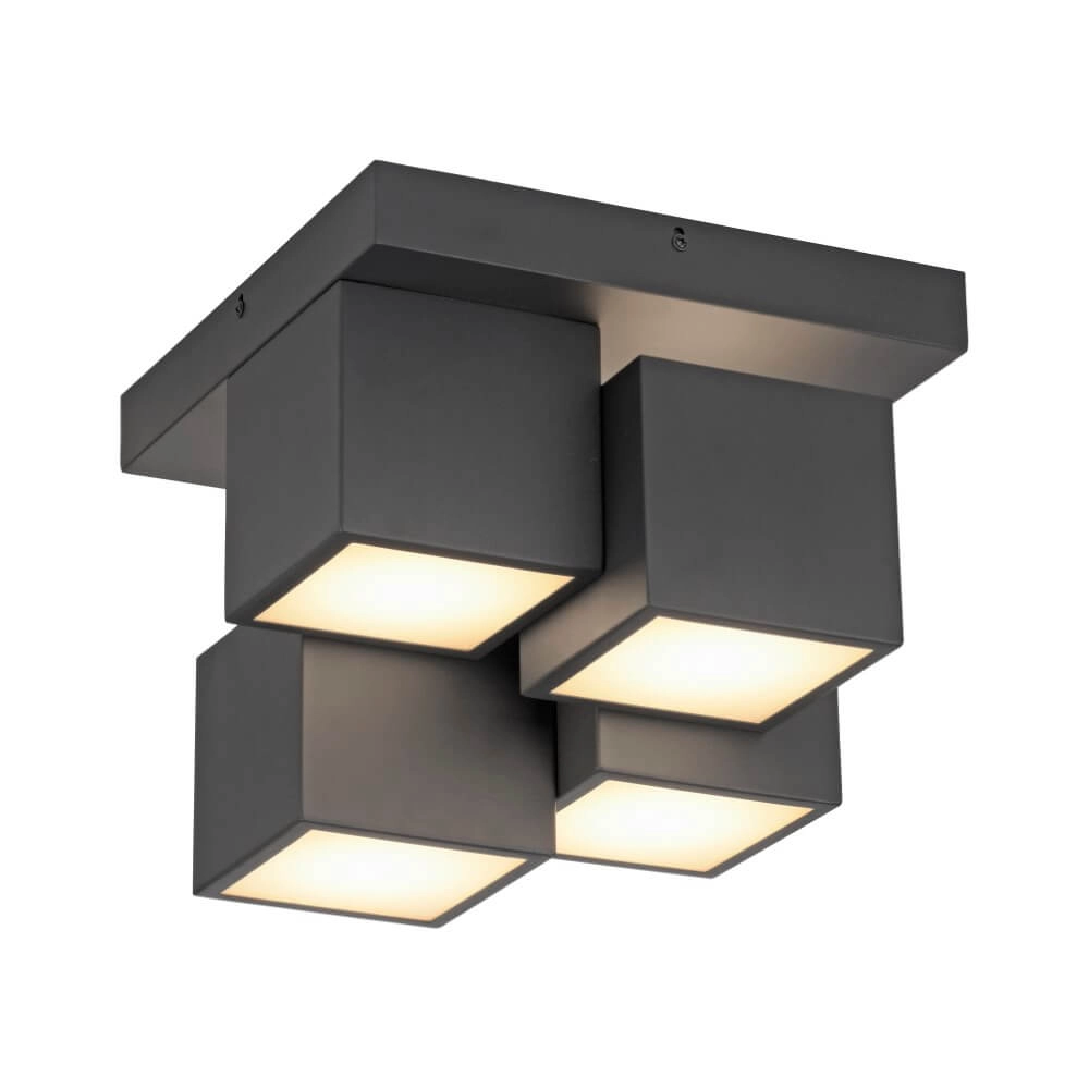 Black ceiling lamp Tetris black