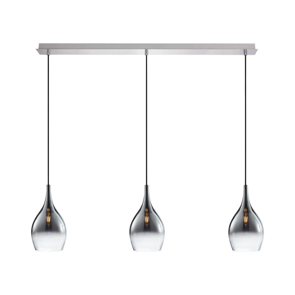 Modern pendant lamp Pilua 3-light straight Paul Neuhaus 4012248366103