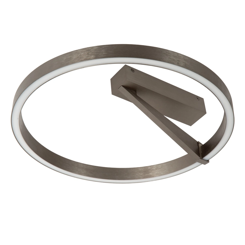 Design ceiling lamp Applause Ø 40cm - brushed steel - with remote control Premium by Lucide 5411212221780