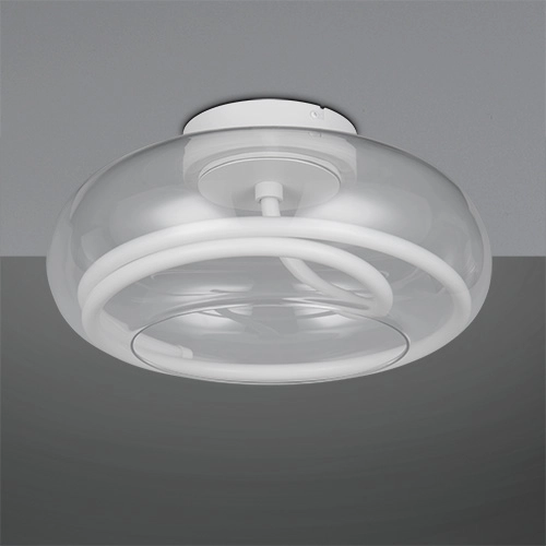Design ceiling lamp Tarsia white Ø 40cm Trio 4017807683387