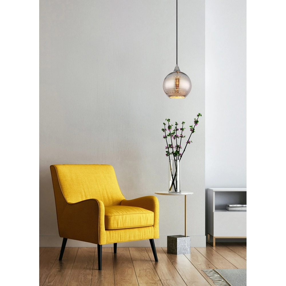 Pendant lamp Lourdes white Globo 9007371506071