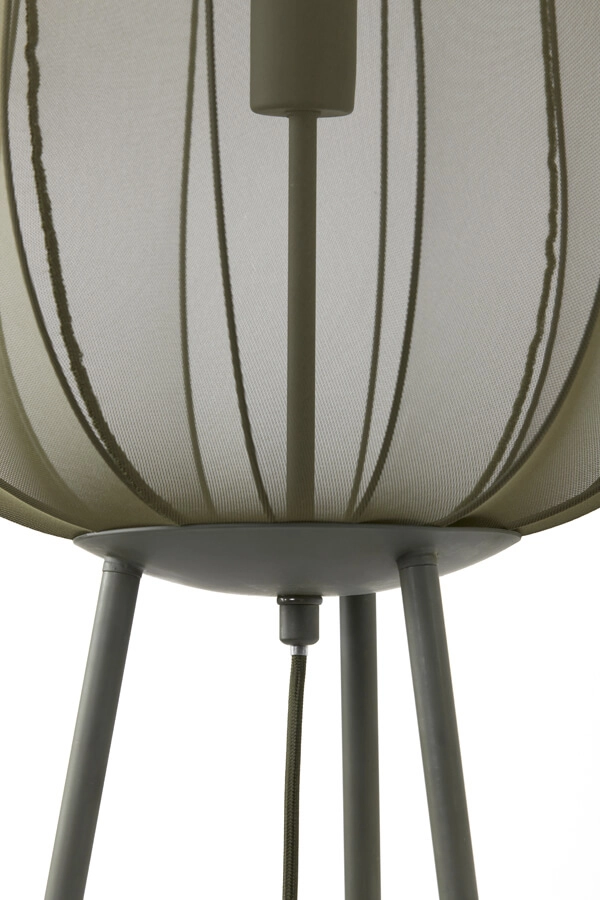 Bohemian floor lamp Plumeria green Ø 42cm Light & Living 8717807651312
