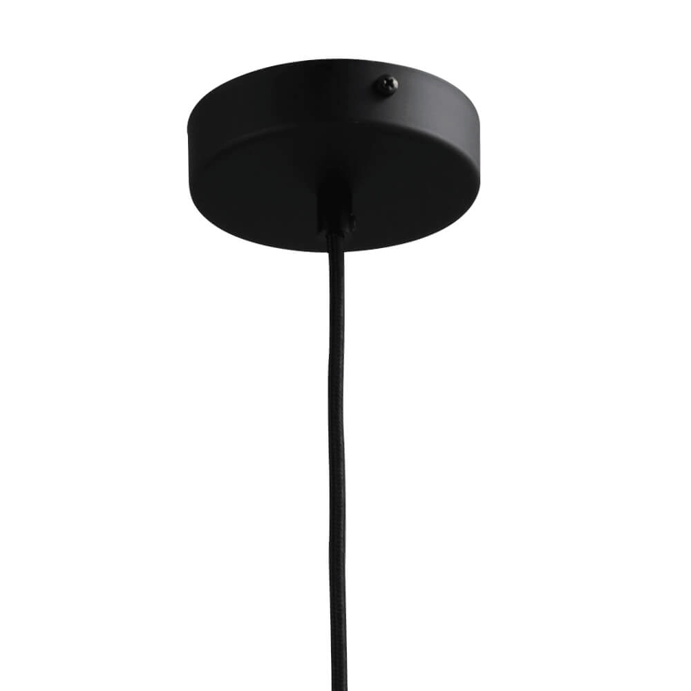 Hanging lamp Ø 15cm Bella 2 Black with smoke glass Masterlight 8718121334271
