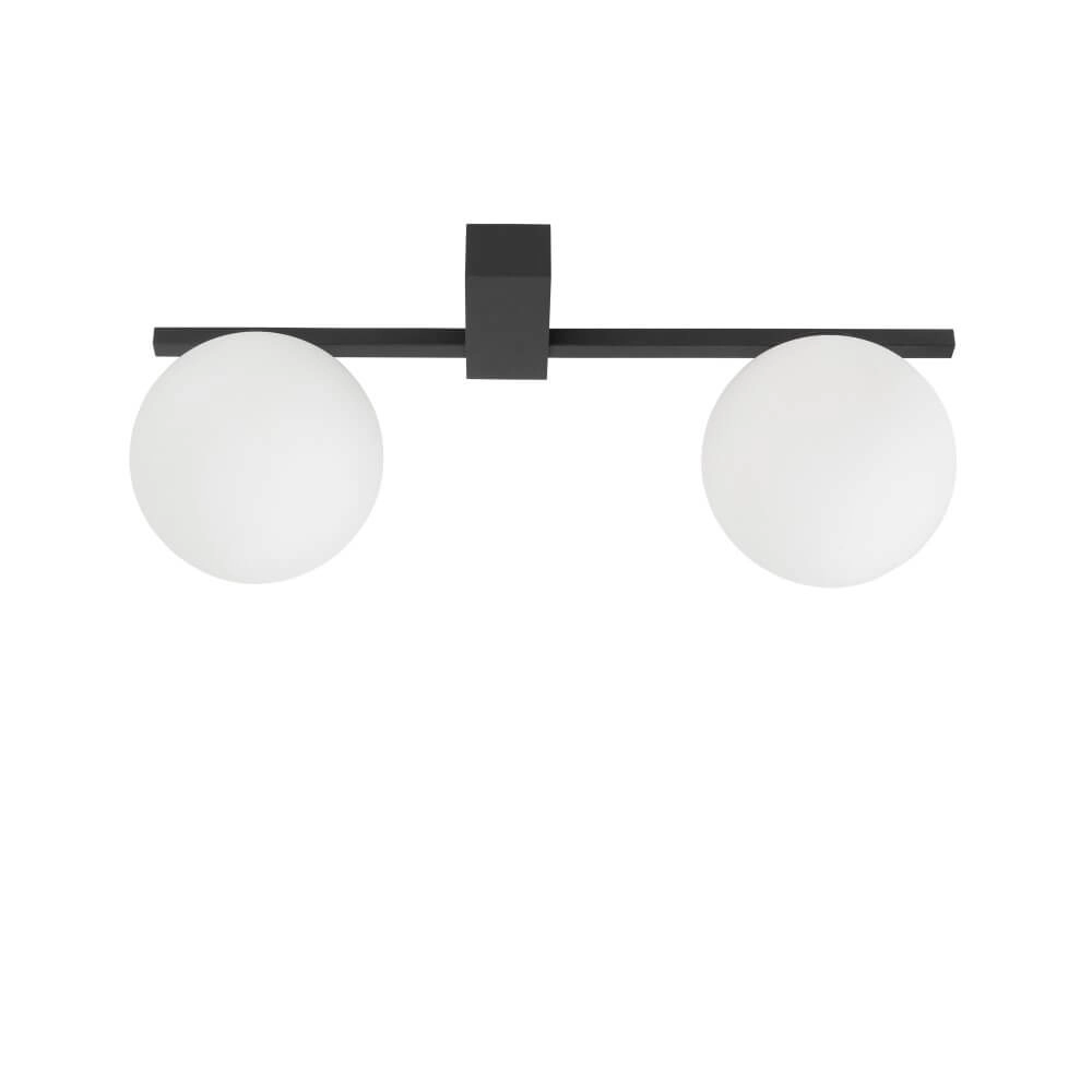 Glass pendant lamp Pik 2x white glass Lyora 5903139103008