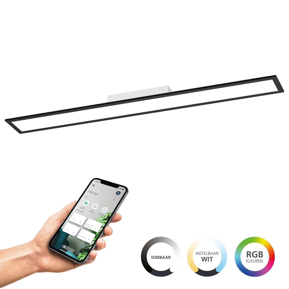 Smart ceiling light Moradillo-Z black 14.5cm