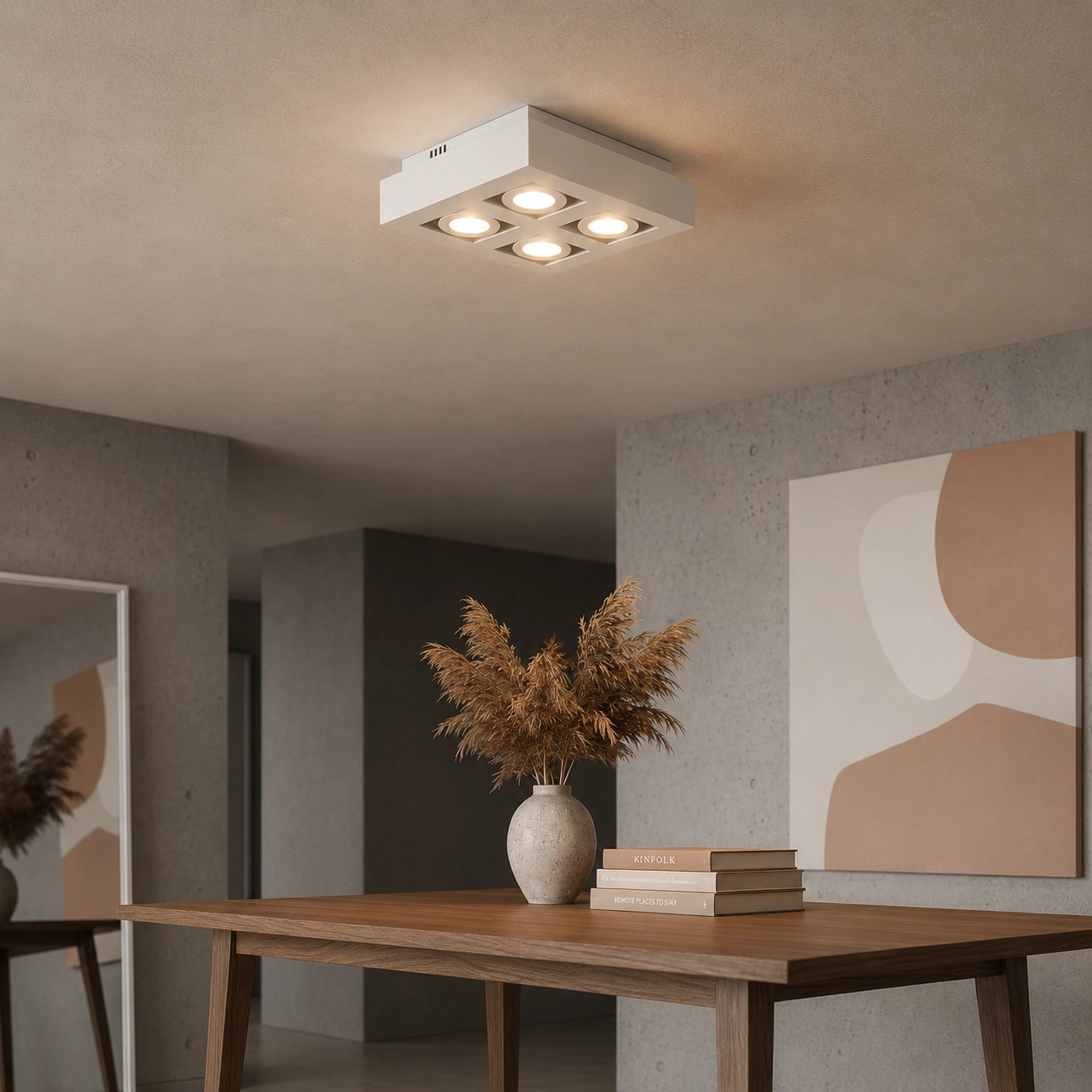Surface-mounted spotlight Bosco 4-light