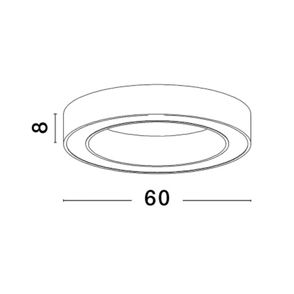 Ceiling lamp Morbido white Ø 60cm Lyora 5212017438577