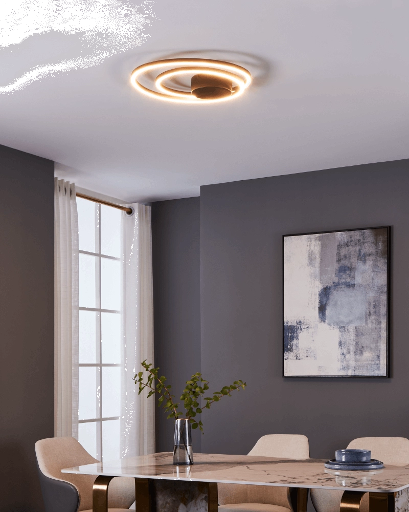 Design LED ceiling light Ruotale Ø 45cm Eglo 9008606244096