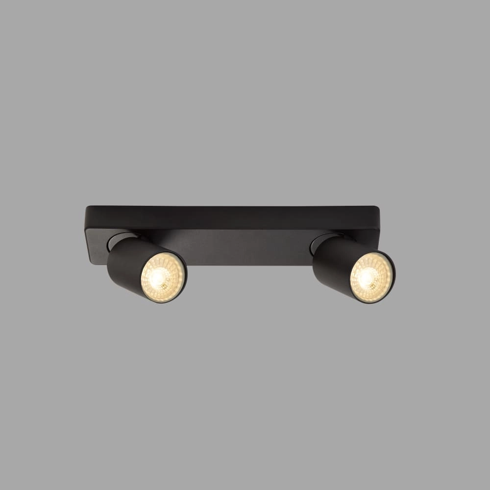 Ceiling lamp Moon 2 Rectangular Black Lyora