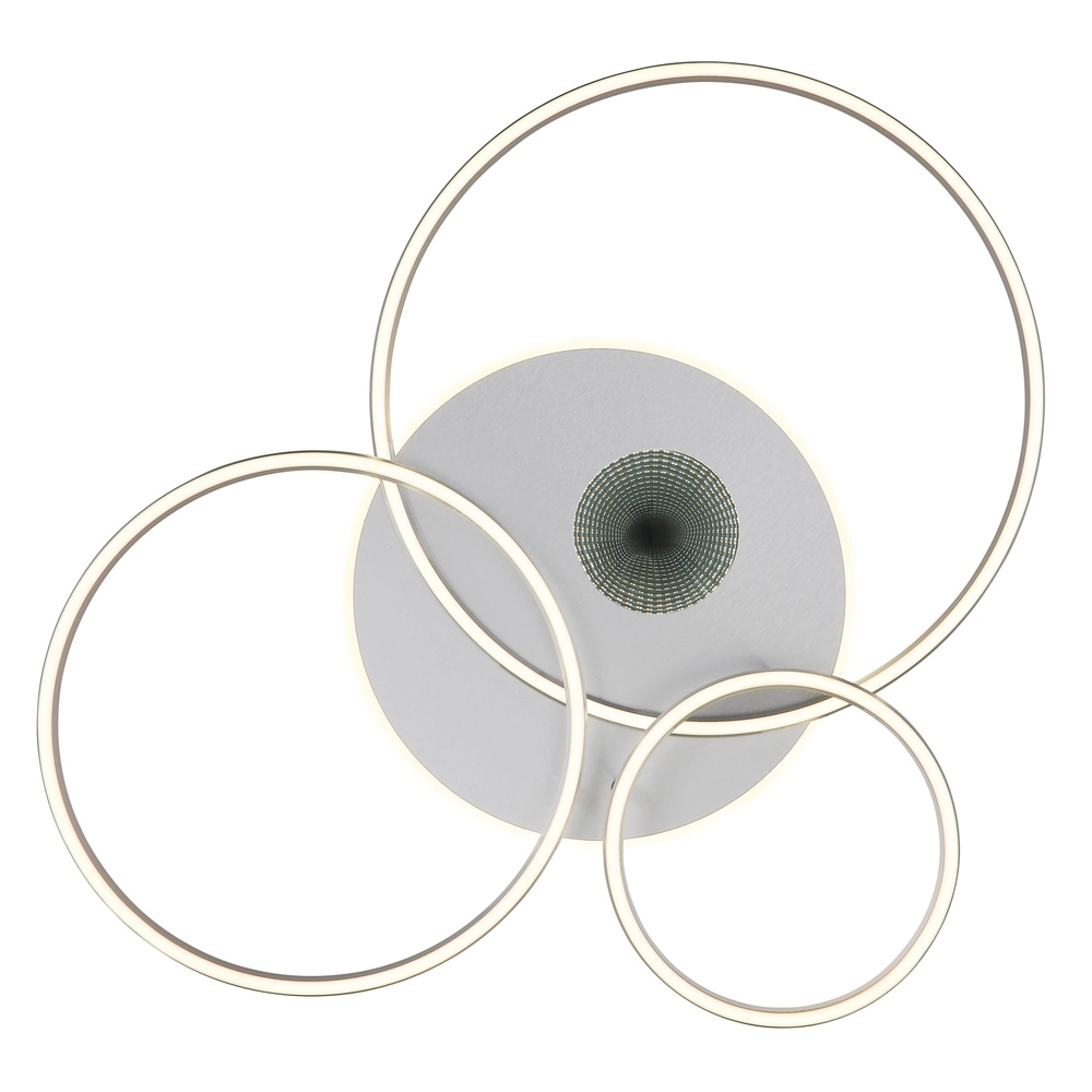 Modern ceiling lamp Invertina silver grey 90cm Globo 9007371575404