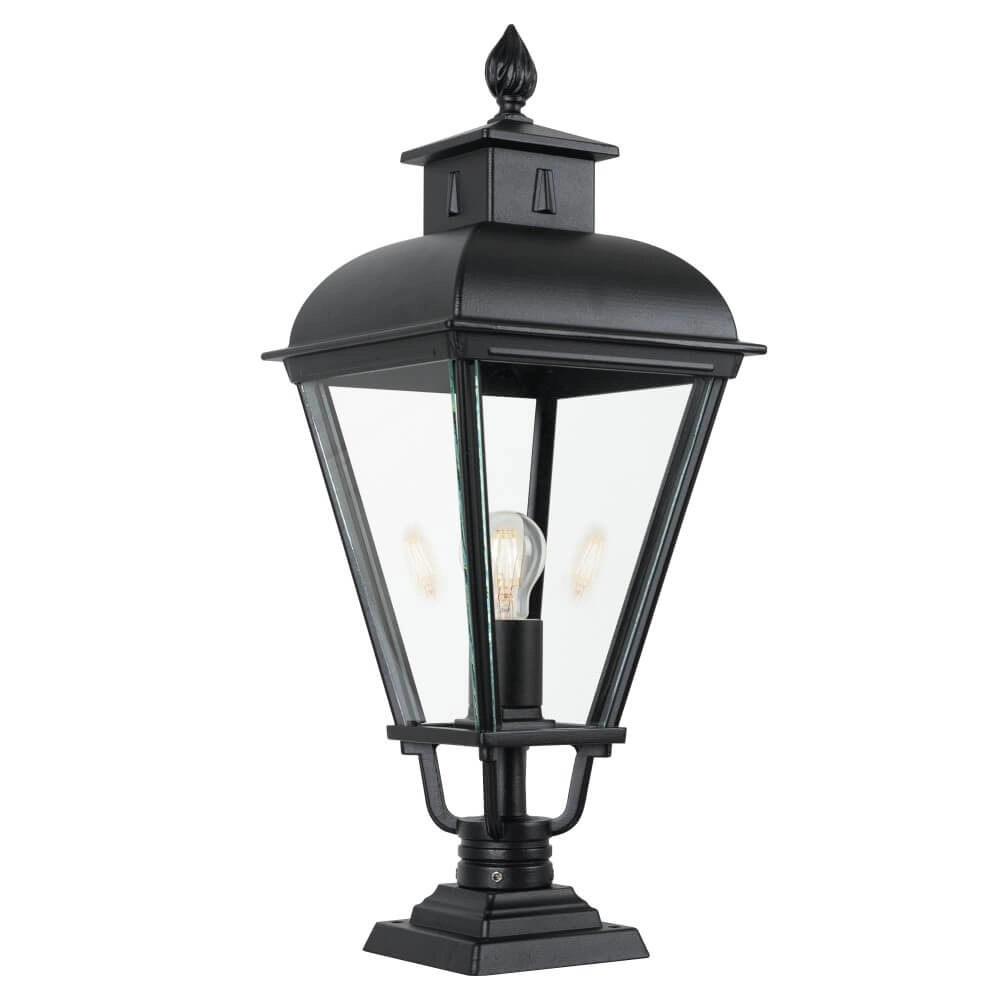 Old Dutch pedestal lamp Vondel 66cm - black