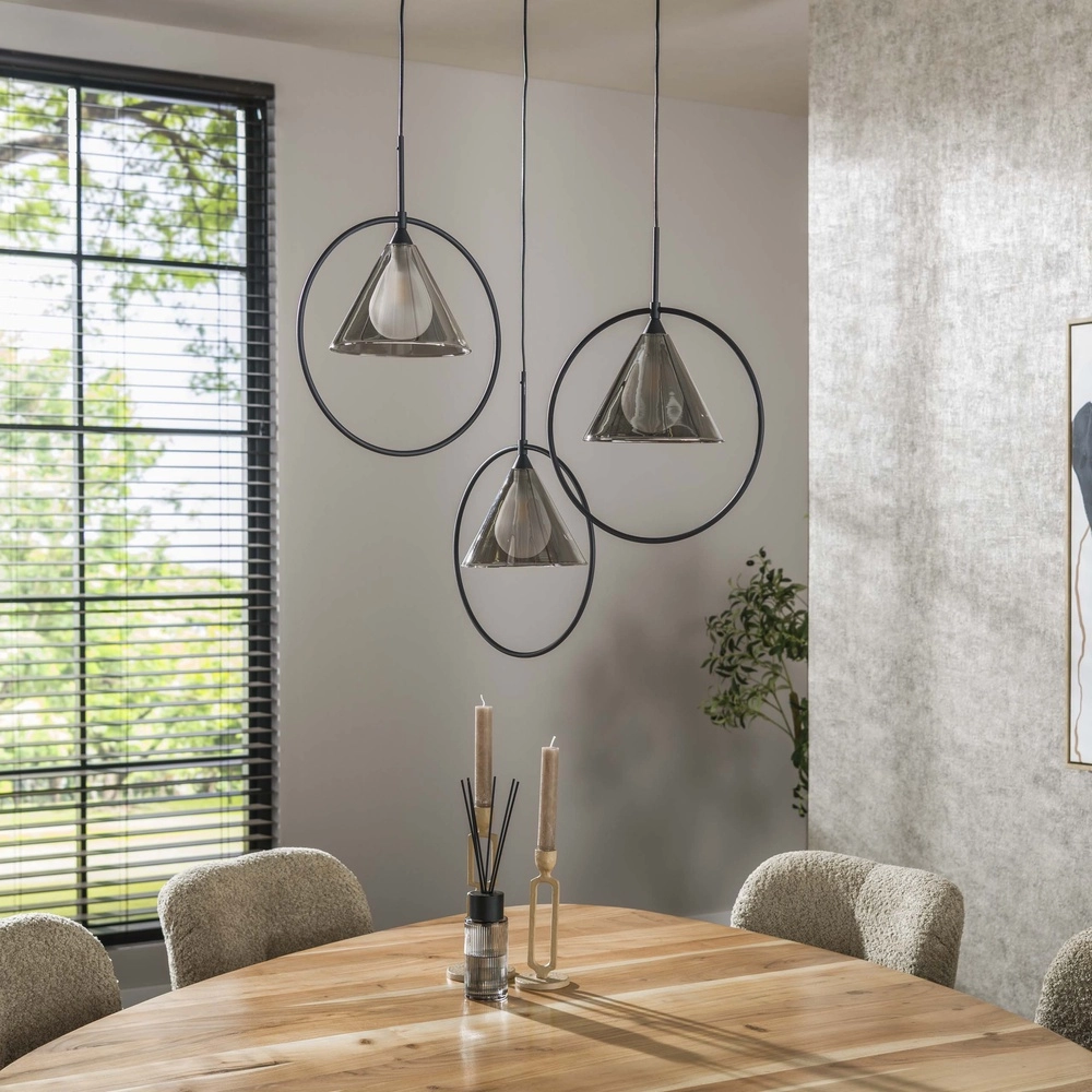 3 light pendant lamp Conic for round table Lyora 8716803512016