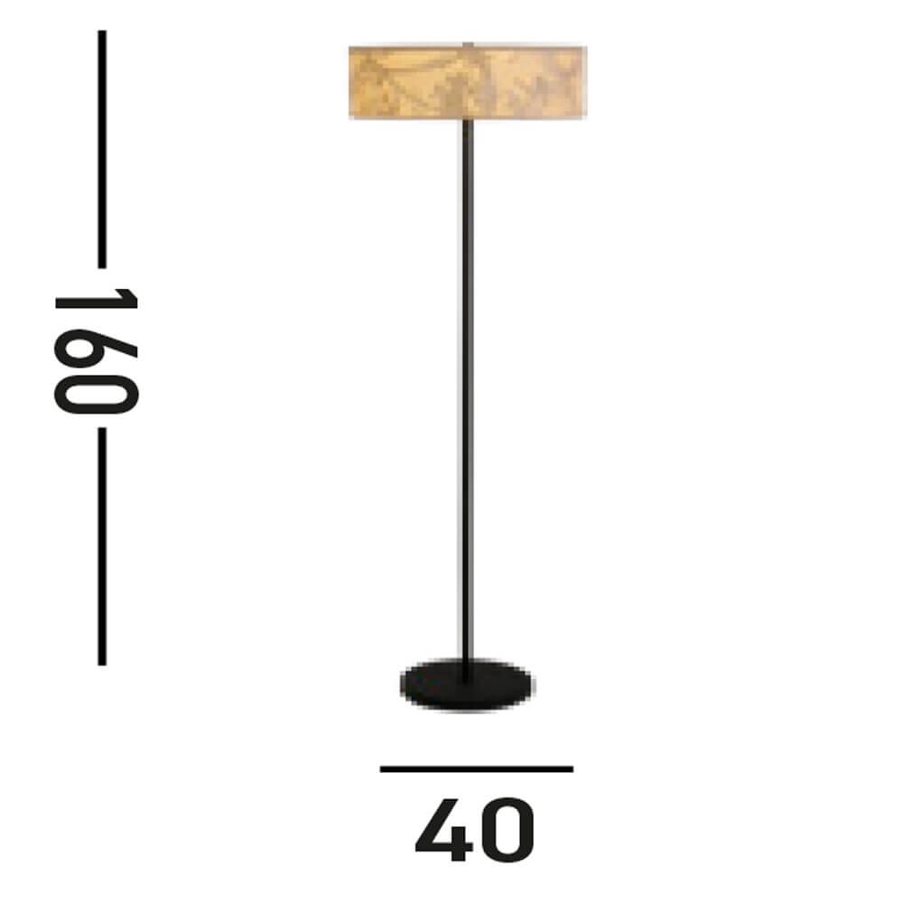 Country floor lamp Isla Ø 40cm Searchlight 5053423273358