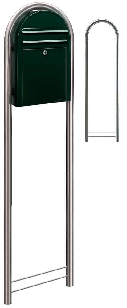 Mailbox Classic S 6064 Black and green Bobi 6417237039309
