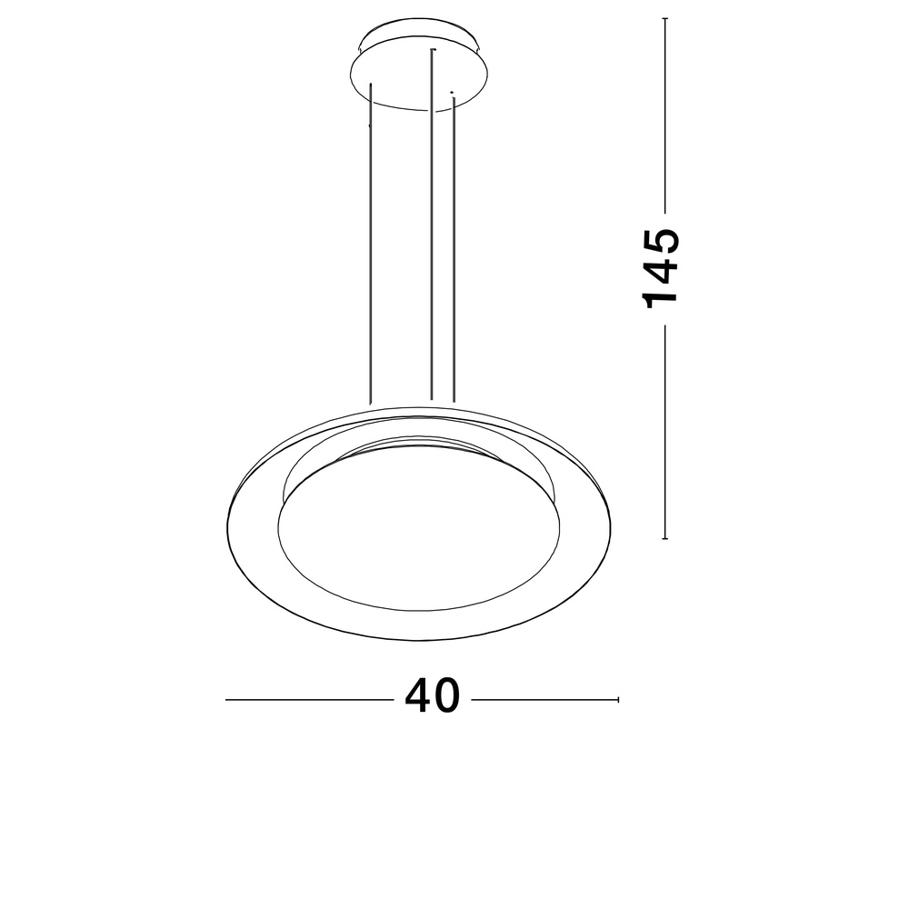Modern pendant lamp Ormi Ø 40cm white Lyora 5212017463227