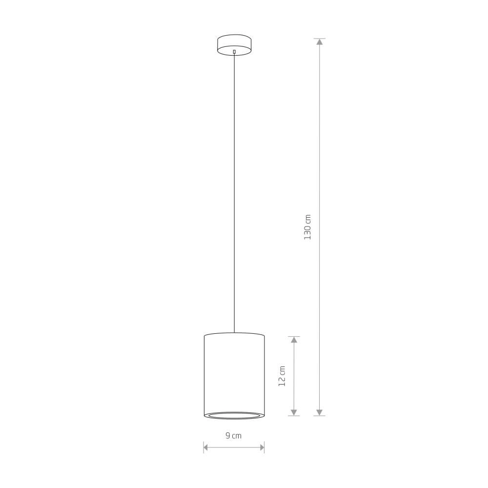 Concrete pendant lamp Shy Ø 9cm Lyora 5903139939195