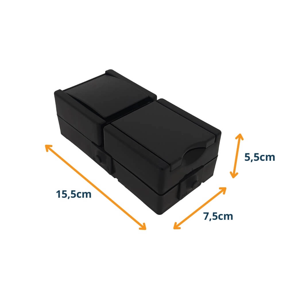 Socket and switch ProAQA black Lyora 4008224658942