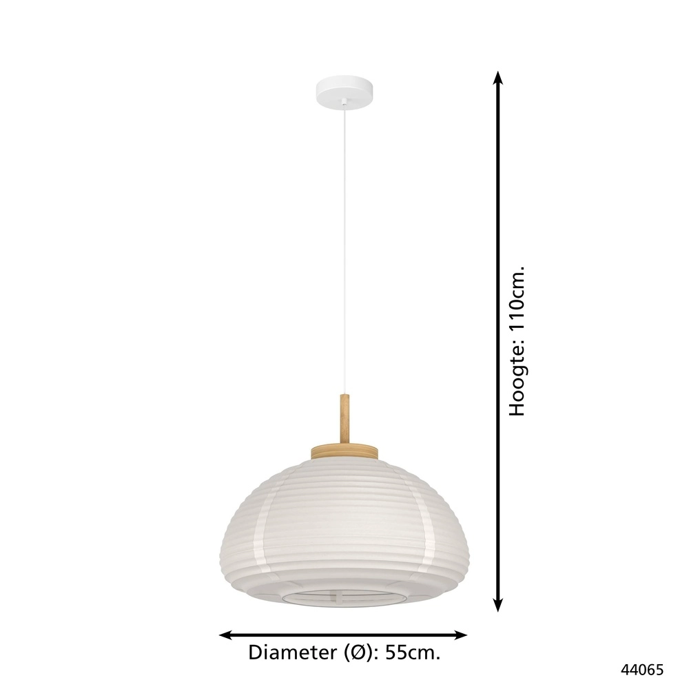 Pendant lamp Summerhill Ø 55cm - travel paper Eglo 9002759440657