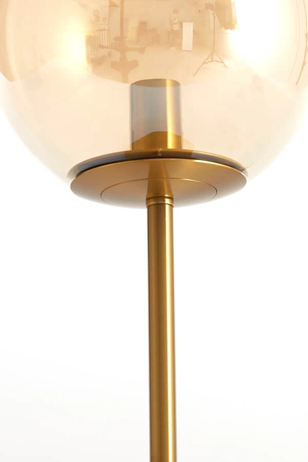 Design table lamp Medina Gold with amber glass Light & Living 8717807696931